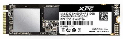A-data ASX8200PNP-512GT-C nagyítás