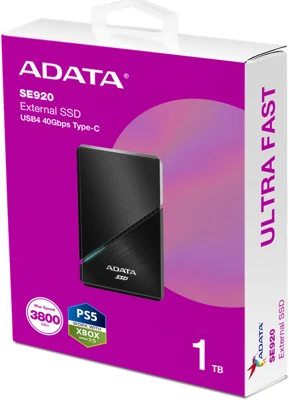 A-data SE920-1TCBK nagyítás