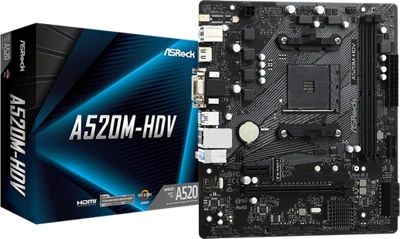 Asrock A520M-HDV nagyítás