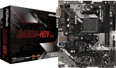 Asrock B450M-HDV R4.0 nagyítás