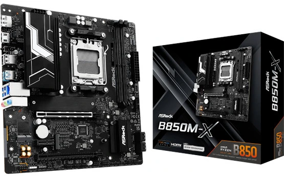 Asrock B850M-X nagyítás