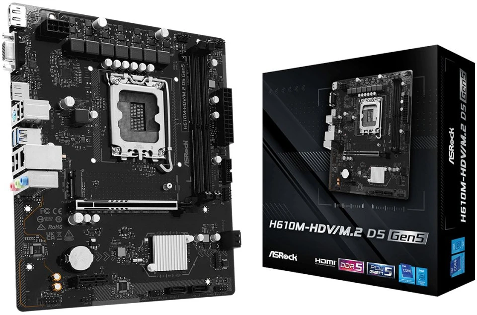 Asrock H610M-HDV/M.2 D5 GEN5 nagyítás