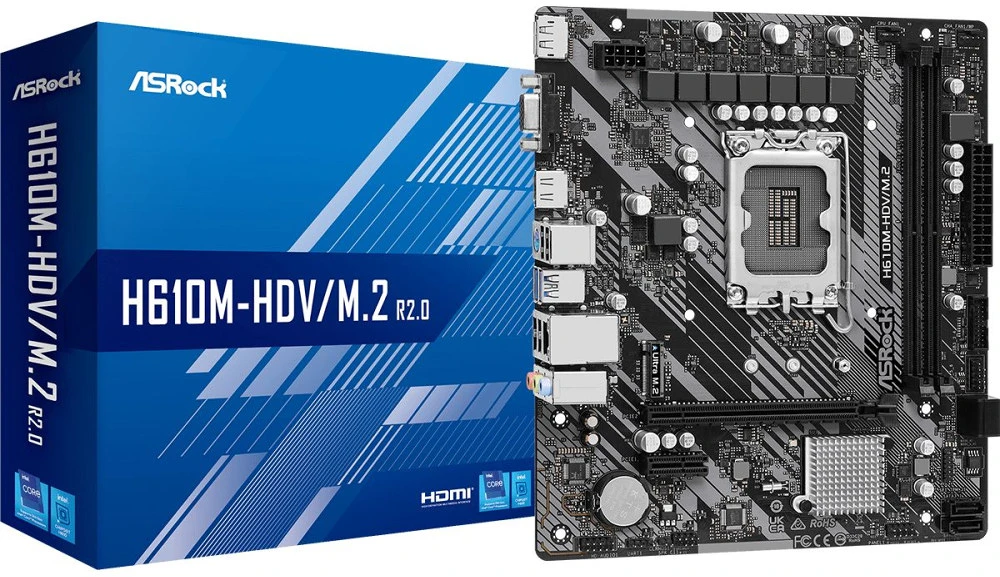 Asrock H610M-HDV/M.2 R2.0 nagyítás