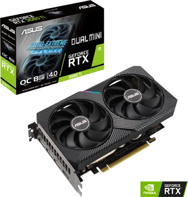 Asus DUAL-RTX3060TI-O8G-MINI-V2 nagyítás
