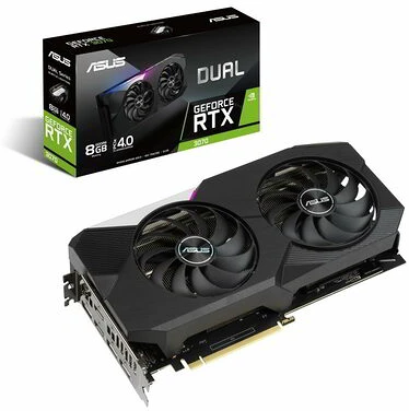 Asus DUAL-RTX3070-8G-V2 nagyítás