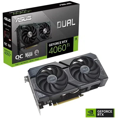 Asus DUAL-RTX4060TI-O16G nagyítás