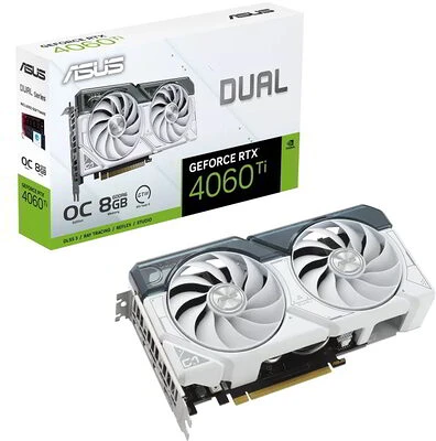 Asus DUAL-RTX4060TI-O8G-WHITE nagyítás