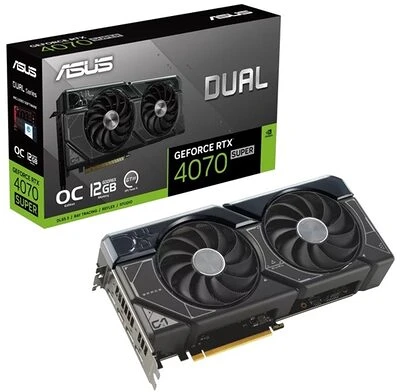 Asus DUAL-RTX4070S-O12G nagyítás