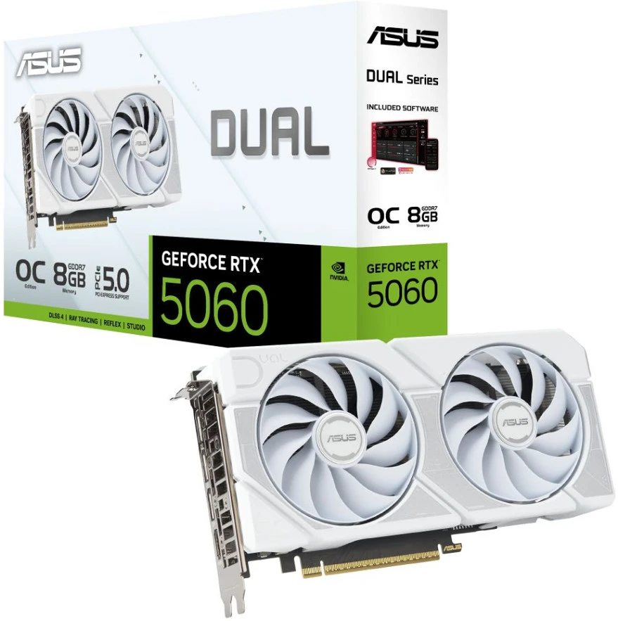Asus DUAL-RTX5060-O8G-WHITE nagyítás