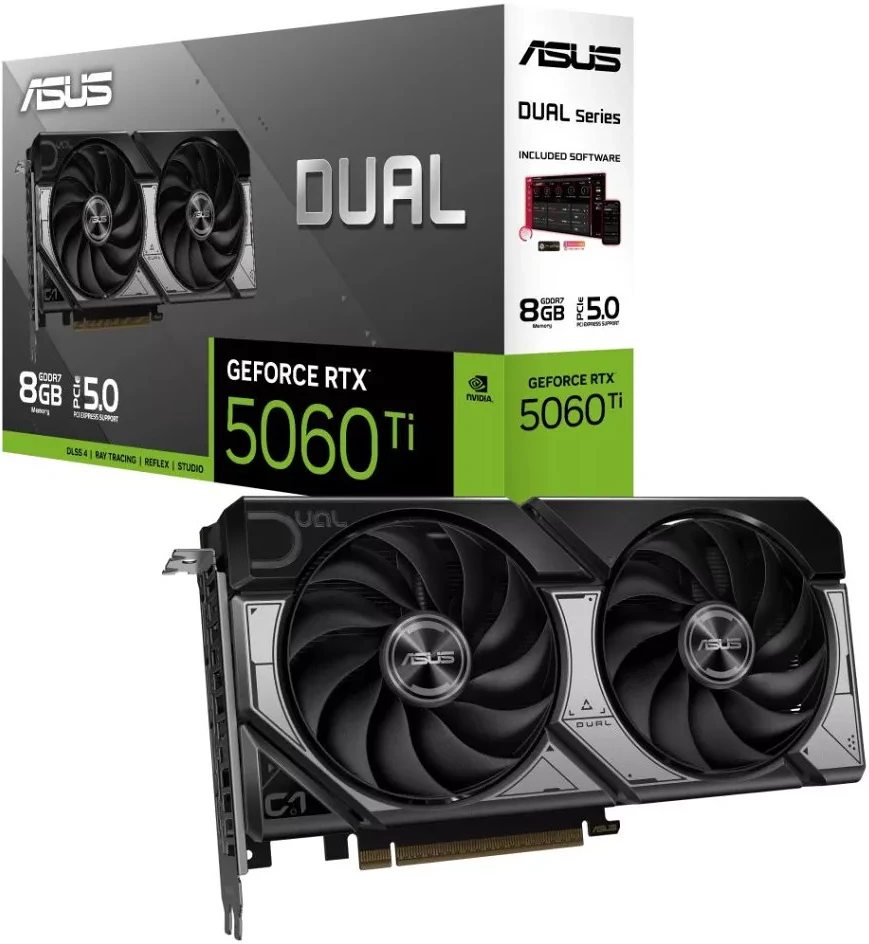 Asus DUAL-RTX5060TI-8G nagyítás
