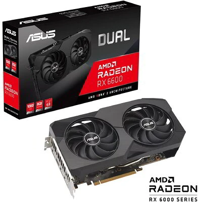 Asus DUAL-RX6600-8G-V2 nagyítás