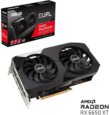 Asus DUAL-RX6650XT-O8G nagyítás