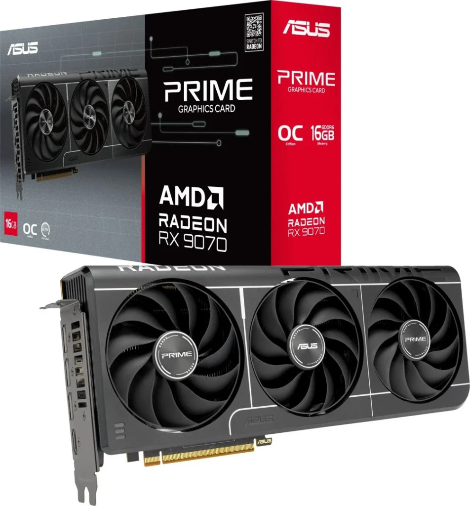 Asus PRIME-RX9070-O16G-EVO nagyítás
