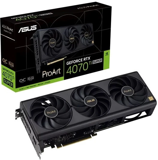 Asus PROART-RTX4070TIS-O16G nagyítás