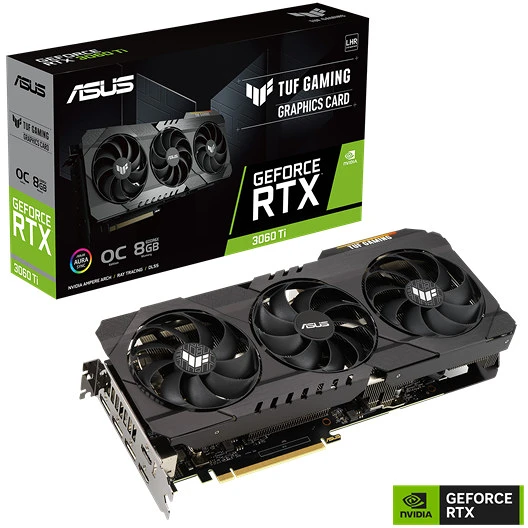 Asus TUF-RTX3060TI-O8GD6X-GAMING nagyítás