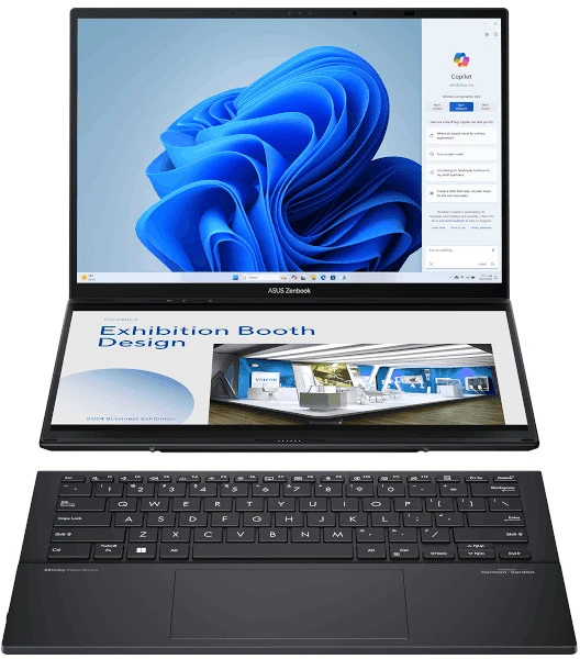 Asus ZENBOOK DUO OLED (2024) UX8406 UX8406MA-PZ051W-P187253 LAPTOP nagyítás
