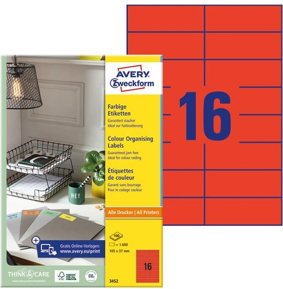 Avery 3452 nagyítás