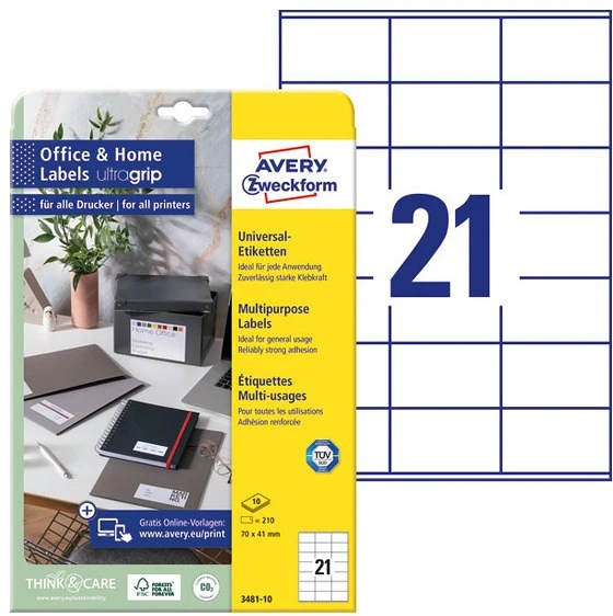 Avery 3481-10 nagyítás