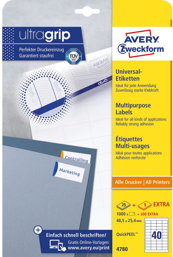 Avery 4780 nagyítás