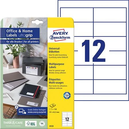 Avery 6123 nagyítás