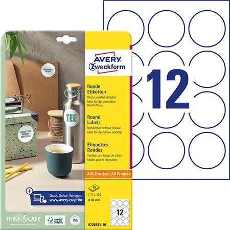 Avery 6226REV-10 nagyítás