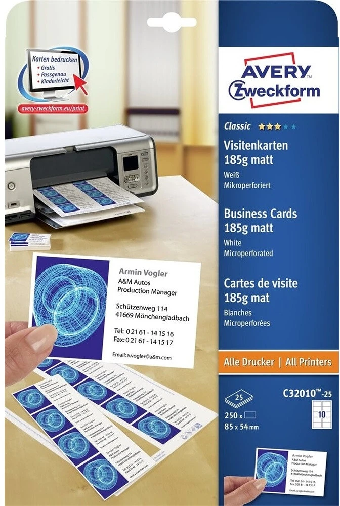 Avery C32010-25 nagyítás