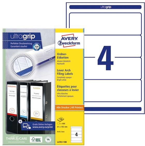 Avery L4761-100 nagyítás