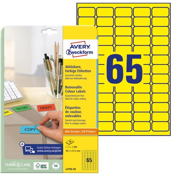 Avery L4793-20 nagyítás