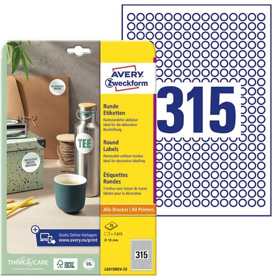 Avery L6019REV-25 nagyítás