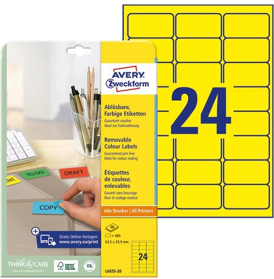 Avery L6035-20 nagyítás