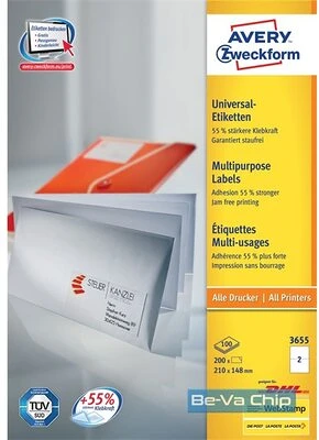 Avery 3655 nagyítás