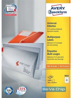 Avery 3665 nagyítás