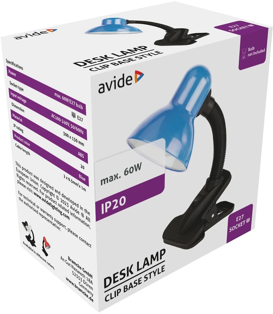 Avide ABDL-CLIP-BL-60W nagyítás