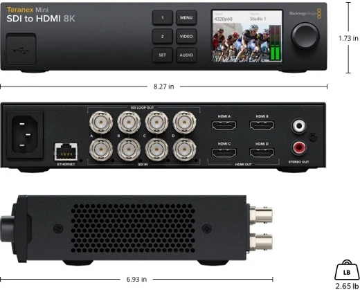 Blackmagic design CONVN8TRM/AA/SDIH nagyítás