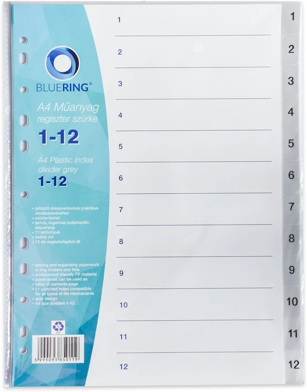 Bluering 1-12 SZÜRKE nagyítás