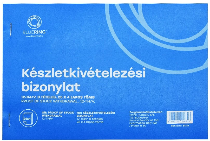 Bluering A5 25X4LAPOS nagyítás
