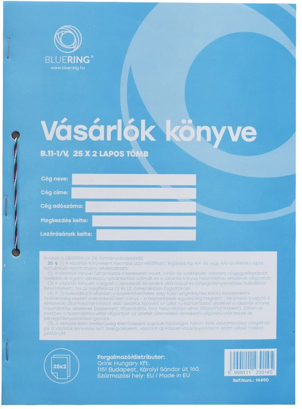 <span itemprop='brand'>Bluering</span> <span itemprop='sku'>H30NYOMTB111VUJ</span> nagyítás