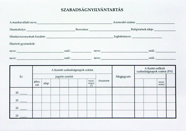 <span itemprop='brand'>Bluering</span> <span itemprop='sku'>szabadságnyilvántartás a5, b.18-50</span> nagyítás