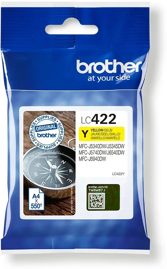 Brother LC422Y nagyítás
