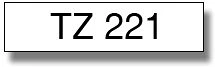 Brother TZE-221 nagyítás