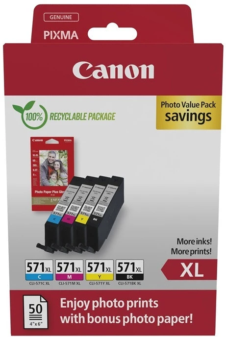 Canon CLI571XL BCMY nagyítás