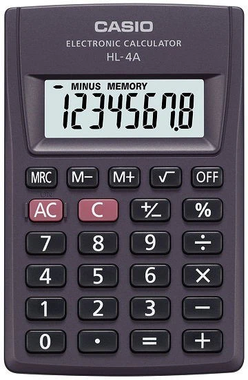Casio HL-4A-S nagyítás