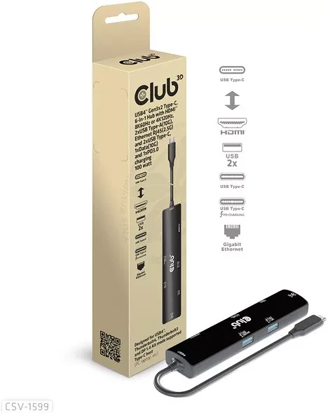 Club 3d 10GBPS, 8K60HZ nagyítás