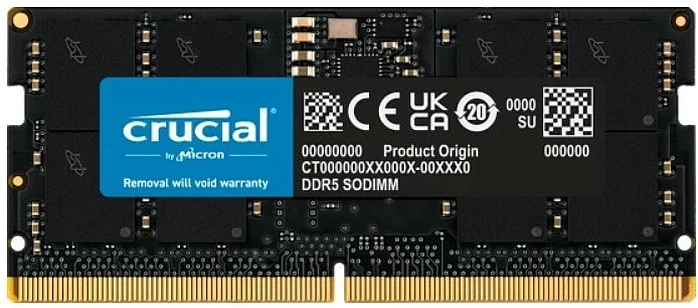 Crucial DDR5 5600MHZ 16GB LAPTOP MEMÓRIA CT16G56C46S5 nagyítás