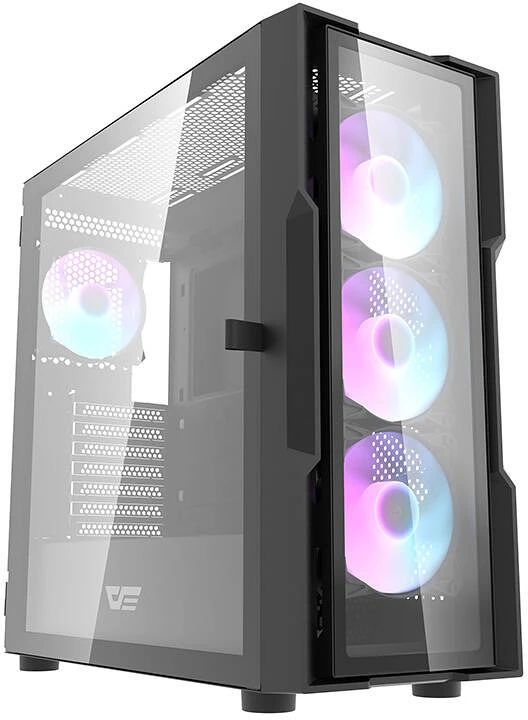 Darkflash DK431 GLASS BLACK WITHOUT FAN nagyítás