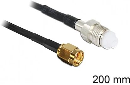 Delock 0.2M RG-174 FEKETE nagyítás