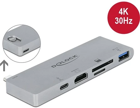 Delock 4K 3-PORT nagyítás