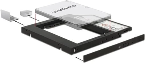 Delock 5.25 -&GT; 2.5&QUOT; nagyítás