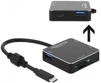 Delock HUB 3X TYPE-A + 1X nagyítás