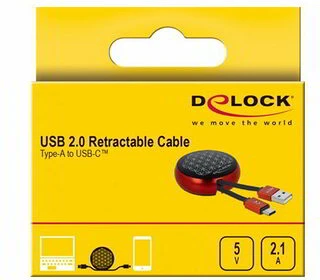 Delock USB-A/M TO USB-C/M 2.0 nagyítás